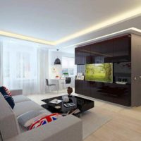 variante d'un studio lumineux décor 26 mètres carrés photo