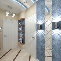 version du beau style du couloir dans une photo de maison privée