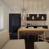 variante d'un beau studio style 26 mètres carrés photo