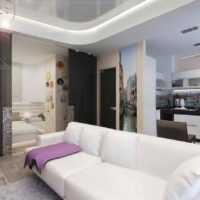 Un exemple de studio lumineux design de 26 mètres carrés photo
