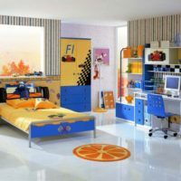 chambre pour les adolescents avec des meubles