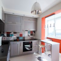 cuisine avec balcon intérieur
