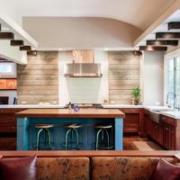 cuisine salle à manger salon dans une maison privée idées