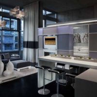 intérieur de studio de cuisine