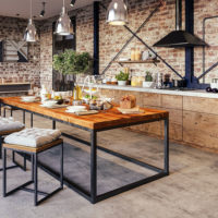 conception de meubles de style loft