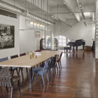 photo de conception de cuisine de style loft