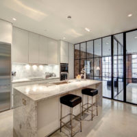 idées de cuisine de style loft idées