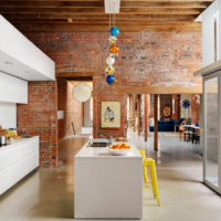idées de cuisine de style loft photos