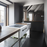 idées de cuisine de style loft