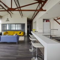 idées de cuisine de style loft