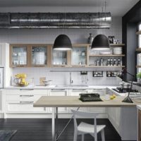 cuisine de style loft en métal