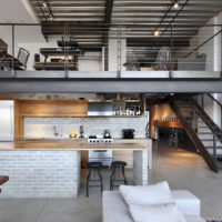 cuisine de style loft dans la maison