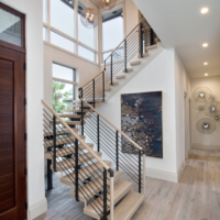 escalier dans un design de maison privée