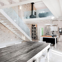 escalier dans une photo de conception de maison privée
