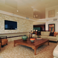 plafond tendu dans le salon
