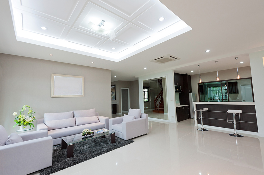 plafond tendu high-tech