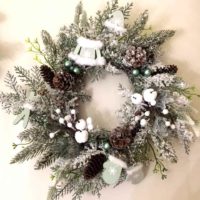 exemple à faire vous-même pour appliquer une belle photo de décor de guirlande de Noël
