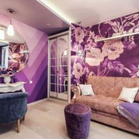 exemple d'utilisation d'une belle couleur lilas dans l'image de conception