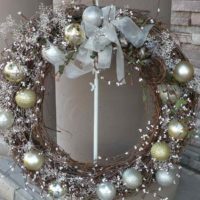 version bricolage du décor lumineux de la guirlande de Noël