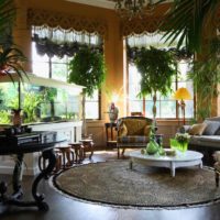 l'idée d'utiliser des idées inhabituelles pour décorer un jardin d'hiver dans une maison