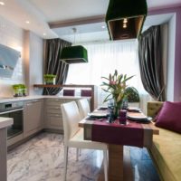 La idea de una cocina de estilo brillante de 10 m2. n series 44 imagen