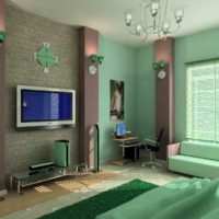 variante d'un salon lumineux intérieur de 15 m²