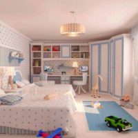 version d'une belle conception d'une chambre d'enfant pour une photo de fille