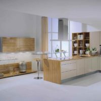 Un exemple d'un bel intérieur de cuisine dans une maison de campagne photo
