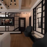 variante d'un studio intérieur lumineux de 26 mètres carrés photo