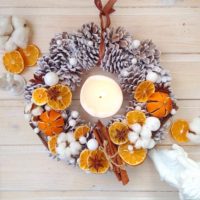 exemple à faire par vous-même pour utiliser une photo lumineuse de guirlande de décorations de Noël