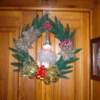 version à faire soi-même du style insolite de la guirlande de Noël