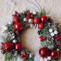 exemple d'utilisation d'une belle photo de conception de guirlande de Noël bricolage