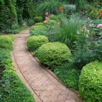 l'idée d'utiliser de belles allées de jardin dans la conception de la cour photo