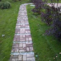 possibilité d'utiliser des chemins de jardin clairs dans la conception du paysage