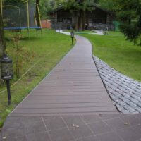 l'idée d'utiliser de belles allées de jardin dans la conception de la cour photo