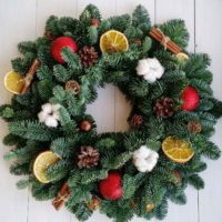 exemple à faire vous-même: utiliser une photo lumineuse de style couronne de Noël