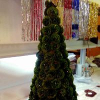 L'idée de créer un sapin de Noël léger en carton sur votre propre photo