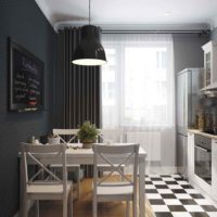Una variante de un hermoso diseño de una cocina de 10 m2. n series 44 imagen