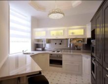 option d'une cuisine lumineuse de 12 m²