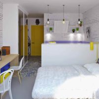 Option de design de studio lumineux photo 20 m²