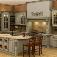 l'idée d'un beau décor de cuisine dans un style photo classique