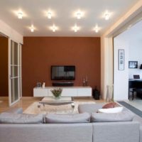 variante de l'intérieur insolite d'un studio photo 26 mètres carrés