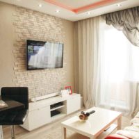 exemple d'un bel intérieur de studio 20 m² d'image