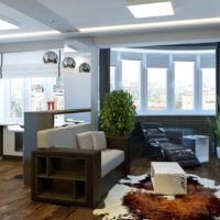 variante d'un studio lumineux de 26 mètres carrés photo