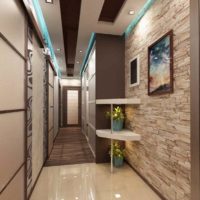 version du beau style du couloir dans une photo de maison privée