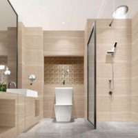 version du beau style de pose de carreaux dans la salle de bain