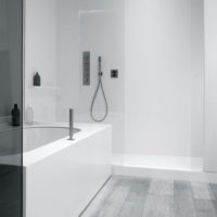 idées d'intérieur intérieur en stratifié gris