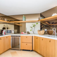 cuisine combinée avec un balcon
