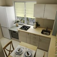 cuisine combinée avec un balcon