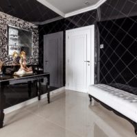 conception de couloir dans des couleurs sombres